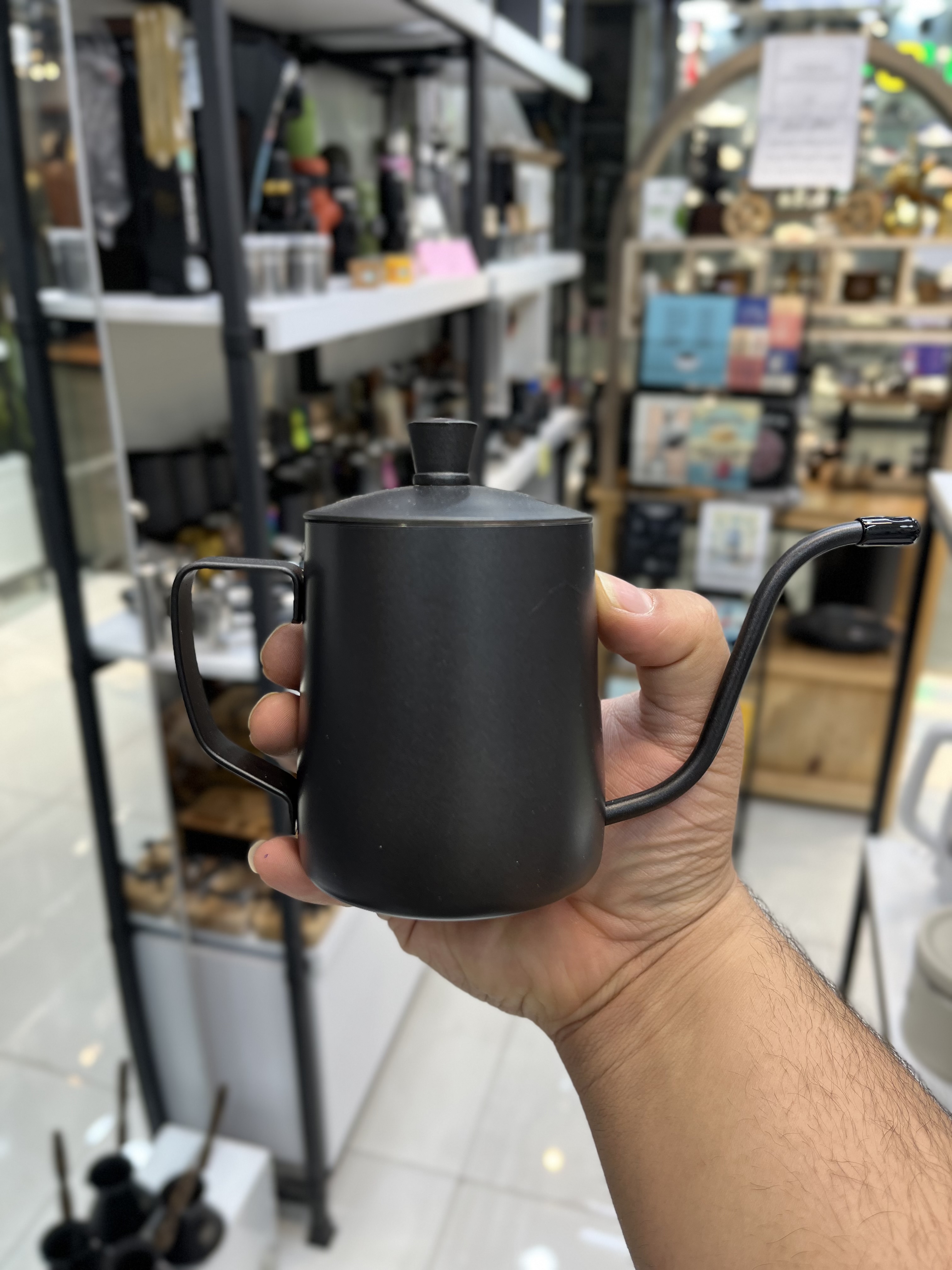 کتل درب دار مشکی کوچک حجم 350 میل