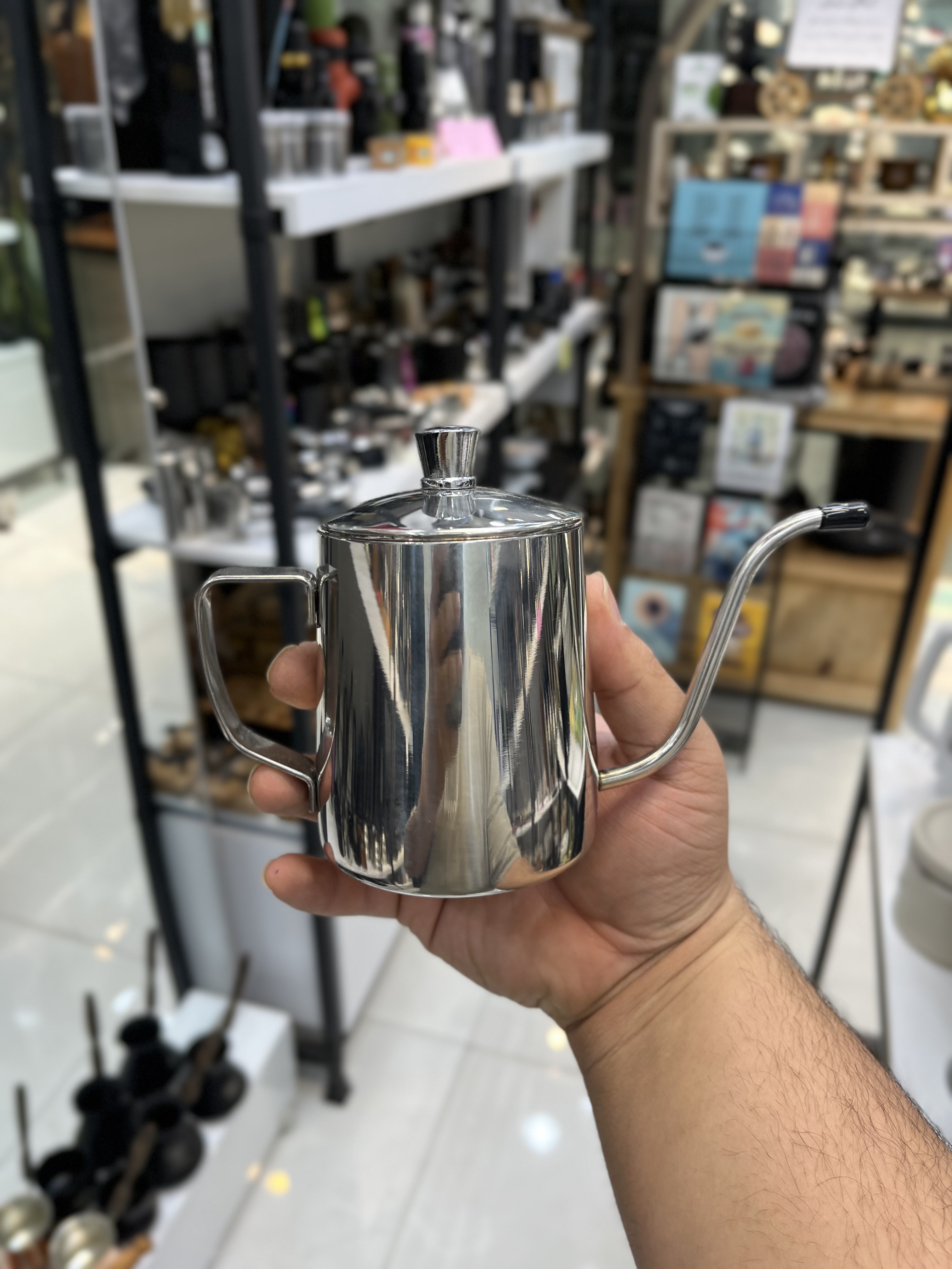 کتل درب دار استیل کوچک حجم 350 میل
