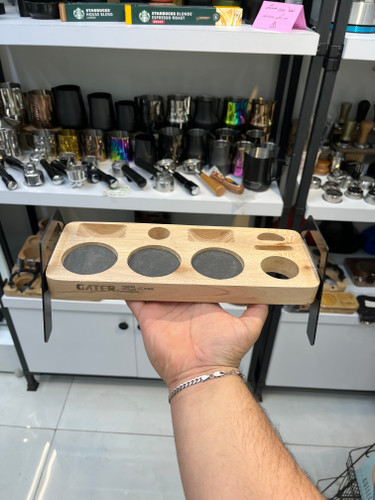 استند مستطیل پایه فلزی دو تکه سایز 51و58 مشترک میخوره جنس چوبی